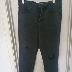 Maurices Everflex Button Closure High Rise  Black Skinny Jeans Women's Size 14
